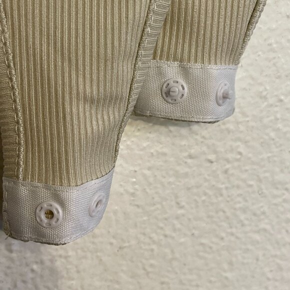 Neutral Ribbed Bodysuit – Tan/Cream - Picture 4 of 5